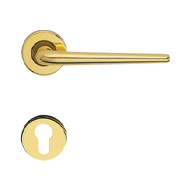 Brixia Mortise Handle on Rose - Satin N